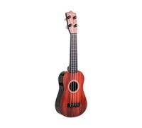 Bffcnl Ukulele Toy Musical Instrument 4 String Guitar Little Guitar for Beginners Young Girls, red