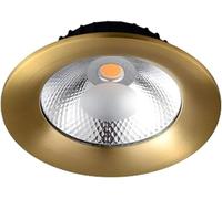 BFFGKGL 12W LED Round Hallway Ceiling Light Brushed Brass Panel Light Indoor Recessed Bedroom Ceiling Downlight Accent Light Dimmable Kitchen Directional Ceiling Spotlight For Bathroom Living Room