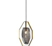 BFFGKGL Japanese Style Amber Glass Bedside Pendant Light Nordic Creativity Gold Single Head Kitchen Island Hanging Lamp Modern Minimalist Brass Dining Room Chandelier For Bedroom Living Room Study