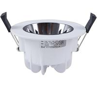 BFFGKGL LED Hallway Downlights Wash Wall Lamp Modern White Art Gallery Recessed Ceiling Light Fixture Round Panel Energy Saving Fire Rated Spotlight For Bathroom Stage Office Living Room Kitchen