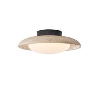 BFFGKGL Vintage LED Natural Stone Semi Flush Mount Ceiling Light Fixture Modern Yellow Travertine Kitchen Close To Ceiling Lamp Mid Century Hallway Ceiling Lighting For Living Room Aisle Stairs Porch