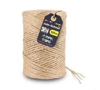 BFG Jute Twine 100 m 2-3 mm - Tear-Resistant 3-Ply Jute Cord, Garden Cord with Natural Fibre for Plants and Decorations, Brown Parcel Cord, Jute Yarn for Packaging and Crafts