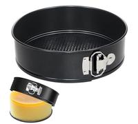 BFGLLY 18CM Non-Stick Spring Form Cake Tin, Round Cake pan with Loose Base Carbon Steel Cake Tins for Easy Release, Fridge and Freezer Safe, 7 inch (7inch/18cm)