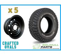 BFGoodrich All Terrain 235/85r16 & Wolf Style Steel Wheels ET0 for Defender X 5
