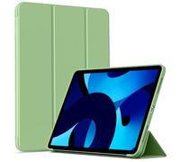 BFGTSJF Case for iPad Air 11 Inch Case M3 2025/ M2 2024, iPad Air 5th/4th Generation 2022 2020 10.9 Inch, Auto Sleep/Wake, Slim Lightweight Trifold Stand Protective Soft TPU Cover - Light Green