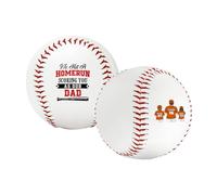 BFHEFGSUU Personalised Dad Baseball Custom Name Portrait Baseball Keepsake Gift Dad Grandpa From Son Daughter Father's Day Birthday Xmas (S 17)