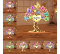 BFHEFGSUU Personalised Family Tree Night Light Custom 1-15 Names Sign Grandkids Make Life More Grand LED Light Gift for Grandma Grandpa Mother's Day Birthday (Style 7)