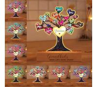BFHEFGSUU Personalised Family Tree Night Light Custom 1-15 Names Sign Grandkids Make Life More Grand LED Light Gift for Grandma Grandpa Mother's Day Birthday (Style 6)