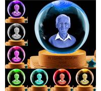 BFHEFGSUU Personalised Grandpa Memorial Crystal Ball Night Light Custom Name Photo Memorial Family Lamp Bedroom Decor Sympathy Gift for Loss of Loved (Style 44)