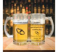 BFHEFGSUU Personalised I Can Marry People Beer Glass Custom Name Funny Officiant Beer Mugs Drinking Glass Wedding Officiant Gift for Him Her Wedding Party Xmas (Style 9)