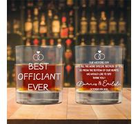 BFHEFGSUU Personalised I Can Marry People Glass Custom Name Funny Officiant Whiskey Mugs Drinking Glass Wedding Officiant Gift for Him Her Wedding Party Xmas (Style 4)
