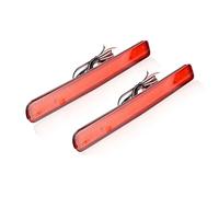 BFHJKSRN 2pcs Rear Bumper Reflector LED Brake Light Lamp Tail Smoke Black RED Lens For Range Rover 4 LR4 2010-2013
