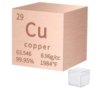 BFLCTGCF Copper Cube Metal Density Cube for Element Collections Lab Experiment Material Hobbies DIY Teacher Science Creative Gift (Cu 1inch)