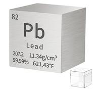 BFLCTGCF Lead Metal Density Cube Pure Metal High Density Element Cube for Element Collections Lab Experiment Material Hobbies DIY Teacher Science Creative Gift (Pb 1inch)