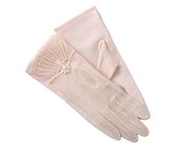 BFLCWSTD Uv Protection Gloves 1 Pair Summer Women Sunscreen Touch Screen Anti-UV Ice Silk Gloves Thin Breathable Non Slip Short Female Drive(Beige)