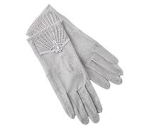 BFLCWSTD Uv Protection Gloves 1 Pair Summer Women Sunscreen Touch Screen Anti-UV Ice Silk Gloves Thin Breathable Non Slip Short Female Drive(Grey)