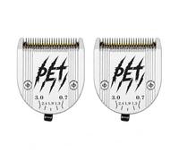 BFLEPATI 2Pcs 5-in-1 Adjustable Replacement Blade, Compatible with Wahl Arco, Bravura, Chromado, Creativa, Figura, Motion, Durable Stainless Steel for Pet, Dog, Cat & Horse Grooming. (Silver)
