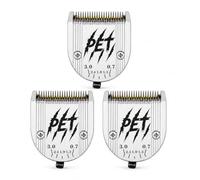 BFLEPATI 3Pcs 5-in-1 Adjustable Replacement Blade, Compatible with Wahl Arco, Bravura, Chromado, Creativa, Figura, Motion, Durable Stainless Steel for Pet, Dog, Cat & Horse Grooming. (Silver)