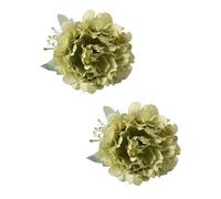 BFLKY 2Pcs Artificial Peony Flower Curtain Clip Curtain Rope Tie Window Curtain Tieback Holdback Drapery Clamps Wedding Decors