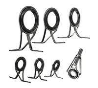 BFLKY 7Pcs Mixed Size Fishing Top Rings Rod Repair Line Eyes Sets