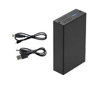 BFLKY Double Bay Hard Drives Enclosure For 2.5/3.5Inch HDDs USB3.0 40TB Capacity External HDDs Bay Aluminum Case