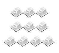 BFLKY Pack Of 10 Cable Clips With Strong Self-Adhesive Cable Management Wire Holder Sticky Tidy Wire Clip Holder