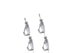 BFNDSSEOU Adjustable Picture Rail Hanging System, White Aluminum Picture Hanging Kit 70-150cm Track Adjustable Hooks Cords 1-2.5m Cuttable(140cm/55.1 Rail,1.5m/4.9' Cable)