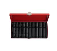 BFO Heavy Duty 1/2 Drive Deep Impact Socket Set Long Reach Wheel Wrench Nut 20PC