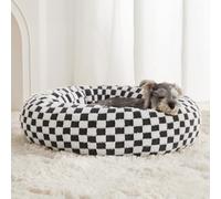 BFPETHOME Donut Dog Beds for Small Dogs, Round Cat Bed for House Cats, Calming Pet Bed for Puppy and Kitten with Non-Slip Bottom, Cute Fancy Dog Bed