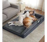 BFPETHOME - Orthopedic dog bed for large dogs waterproof with removable washable cover and non-slip base.