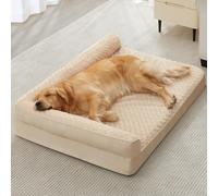 BFPETHOME Orthopedic Dog Beds for Large Dogs-Waterproof Sofa Dog Bed with Removable Washable Cover, Large Pet Bed with Waterproof Lining and Nonskid Bottom,Pet Bed for Dogs