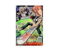 BFQMBKJUQ Chainsaw Man Poster Art Decorative Painting Gifts Moisture-Proof Fade Resistant Art Gifts Waterproof Fouling Home Store Decoration16x24inch(40x60cm) Unframe-style