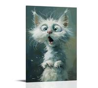 BFQMBKJUQ Cute And Funny Animal Portraits Poster Canvas Wall Art For Living Room Bedroom Gaming Room Office Posters 20x30inch(50x75cm) Frame-style