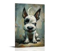 BFQMBKJUQ Cute And Funny Animal Portraits Poster Canvas Wall Art For Living Room Bedroom Gaming Room Office Posters 12x18inch(30x45cm) Frame-style
