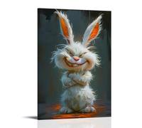 BFQMBKJUQ Cute And Funny Animal Portraits Poster Canvas Wall Art For Living Room Bedroom Gaming Room Office Posters 20x30inch(50x75cm) Frame-style