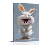BFQMBKJUQ Cute And Funny Animal Portraits Poster Canvas Wall Art For Living Room Bedroom Gaming Room Office Posters 08x12inch(20x30cm) Frame-style