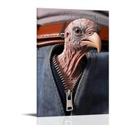 BFQMBKJUQ Cute And Funny Animal Portraits Poster Canvas Wall Art For Living Room Bedroom Gaming Room Office Posters 12x18inch(30x45cm) Frame-style