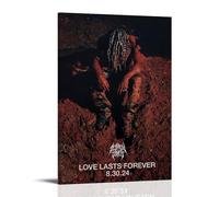 BFQMBKJUQ Destroy Lonely Love Lasts Forever Poster Art Decorative Painting Gifts Moisture-Proof Fade Resistant Art Gifts Waterproof Fouling Home Store Decoration 24x36inch(60x90cm) Frame-style