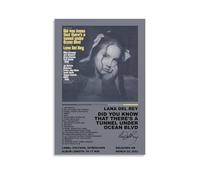 BFQMBKJUQ Did You Know That There's A Tunnel Under Ocean Blvd by Lana Del Rey Poster Canvas Wall Art For Living Room Bedroom Gaming Room Office Posters 16x24inch(40x60cm) Unframe-style
