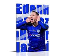 BFQMBKJUQ Eden Hazard Poster Art Decorative Painting Gifts Moisture-Proof Fade Resistant Art Gifts Waterproof Fouling Home Store Decoration08x12inch(20x30cm) Frame-style