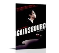 BFQMBKJUQ Gainsbourg A Heroic Life Poster Art Decorative Painting Gifts Moisture-Proof Fade Resistant Art Gifts Waterproof Fouling Home Store Decoration08x12inch(20x30cm) Frame-style