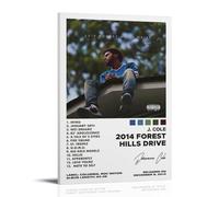 BFQMBKJUQ J Cole 2014album Poster Poster Canvas Wall Art For Living Room Bedroom Gaming Room Office Posters 08x12inch(20x30cm) Frame-style