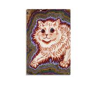 BFQMBKJUQ Kaleidoscope Cat Poster Canvas Wall Art For Living Room Bedroom Gaming Room Office Posters 08x12inch(20x30cm) Unframe-style