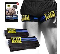 BFR Bands 2 Blood Flow Control Bands for Legs, Glutes and Glutes - 3" Wide Straps - DoubleWrap Occlusion Bands for Gym and Weightlifting to Help