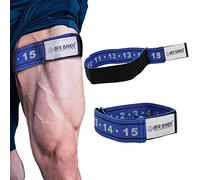BFR BANDS Occlusion Bands, Rigid Edition - Set of 2 Blood Flow Restriction Bands for Men and Women w/ 2" Wide Adjustable Straps for Leg, Thigh, Bicep and Glutes Workout