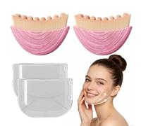 BFRAHD 2PCS Lymphatic Contour Face Brush,Lymphatic Drainage for Face Sculpting, Anti-Puffiness & Skin Tightening, Gentle Lifting for All Skin Types, Contour Brush for Jawline Definition
