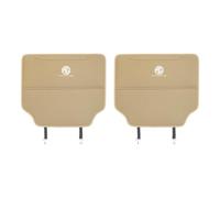 BFRDGE 2pcs Car Seat Back Anti Kick Mat for MG HS 2019-2024, PU Leather Seat Pad Rear Cover Protector Car Anti-dirty Pad Protect Cushion,D/Beige