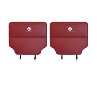 BFRDGE 2pcs Car Seat Back Anti Kick Mat for MG HS 2019-2024, PU Leather Seat Pad Rear Cover Protector Car Anti-dirty Pad Protect Cushion,B/Red