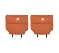 BFRDGE 2pcs Car Seat Back Anti Kick Mat for MG HS 2019-2024, PU Leather Seat Pad Rear Cover Protector Car Anti-dirty Pad Protect Cushion,E/Orange
