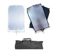 BFS 50 Compact Butterfly Scrim Kit 2' x 3.6' - White Diffusion + Double-Sided Black/Silver Reflector - Includes 2 Frames & 2 Scrims - Requires GOBO Head + C-Stand (Not Included)